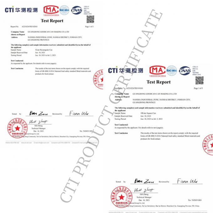 Guangzhou BetterCan Industry and Trade Co., Ltd. Kiểm soát chất lượng
