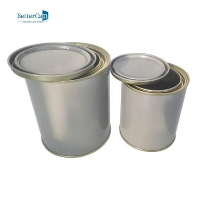chất lượng  Custom Empty Paint Tins 1 Litre Round Automotive Paint Cans With Tight Triple Lid nhà máy sản xuất