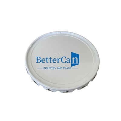 Mua White Flower Lug Lid With Cluring 0.35mm OEM Lid For Tin Pail 0.38mm Thickness online manufacture