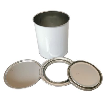 Sơn ô tô Hộp thiếc Thùng sơn kim loại tròn 4 lít có nắp