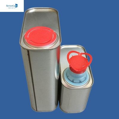 Hộp sơn 500ml 1L có thể tùy chỉnh, Hộp thiếc hình chữ nhật rỗng
