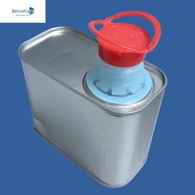 Hộp sơn 500ml 1L có thể tùy chỉnh, Hộp thiếc hình chữ nhật rỗng