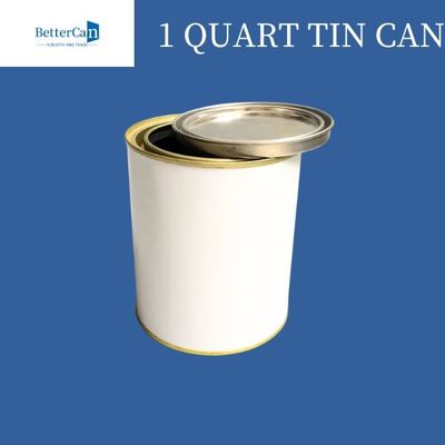 Kim loại tròn tự động có thể tùy chỉnh trống thùng thiếc kim loại 1L để lưu trữ bao bì