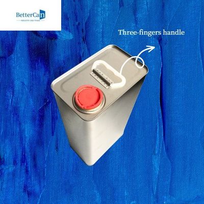 Sơn ô tô 4L Hình chữ nhật bằng thiếc chống rò rỉ với nắp kéo bằng nhựa 42mm