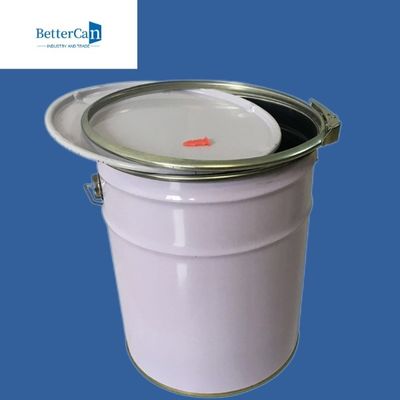 Hộp sơn ngoại thất bằng kim loại, thùng thép rỗng 5 gallon có nắp