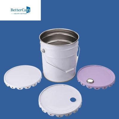 Thùng sơn kim loại 16L Thùng trống thùng 5 gallon miễn phí BPA có nắp