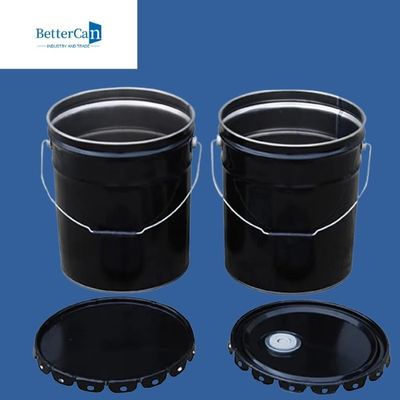 Thùng sơn kim loại nhẹ Thùng thép không gỉ 5 gallon có nắp