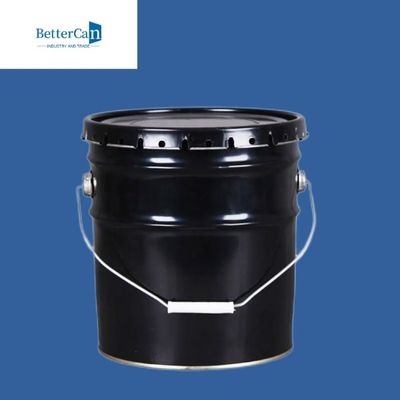 Dầu hóa chất 5 thùng kim loại gallon, thùng đen 20 lít có tay cầm