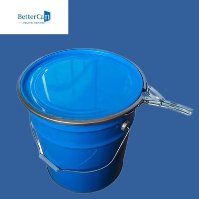 Hộp sơn ngoại thất bằng kim loại, thùng thép rỗng 5 gallon có nắp