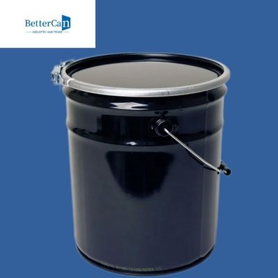 Dầu hóa chất 5 thùng kim loại gallon, thùng đen 20 lít có tay cầm