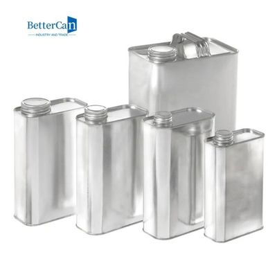 1 gallon kim loại có thể chứa 4 lít dầu hình vuông có tay cầm bằng kim loại