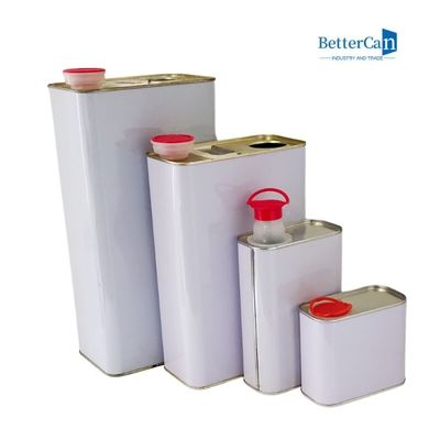 1 gallon kim loại có thể chứa 4 lít dầu hình vuông có tay cầm bằng kim loại
