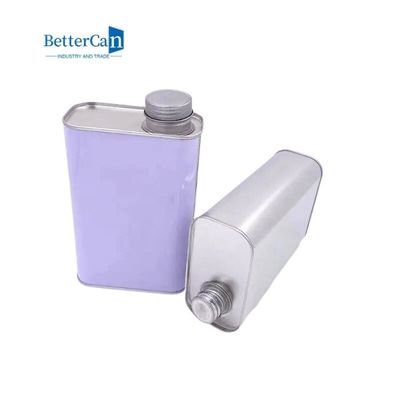 Hộp thiếc hình vuông 1 lít Hộp thiếc sơn 26mm Dễ dàng mở cho dầu động cơ