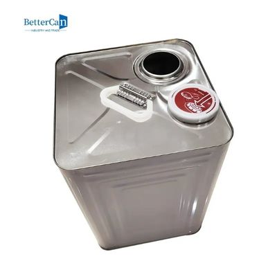Hộp thiếc vuông Tin Can 20L Hộp đựng dầu thiếc có nắp áp suất