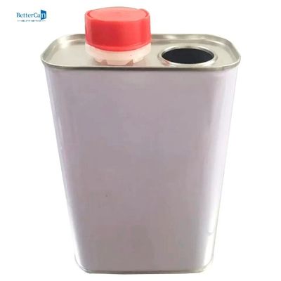 Hộp đựng thiếc bằng kim loại vuông hình vuông 1L L105 * W60 * H180 có nắp vặn