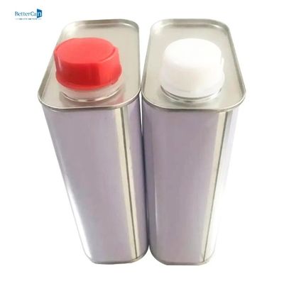 Hộp đựng thiếc bằng kim loại vuông hình vuông 1L L105 * W60 * H180 có nắp vặn