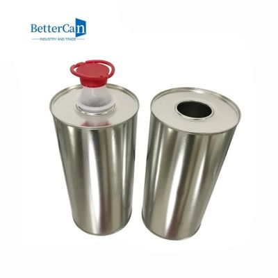 Hộp kim loại hình tròn 1 lít có thể hình trụ D84 * H210mm có nắp