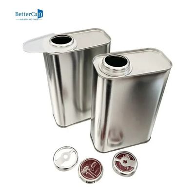Dầu động cơ trơn 500ml Hộp đựng thiếc tùy chỉnh có nắp vặn hình phễu