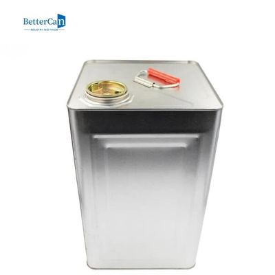 Thùng sơn màu bạc rỗng 18L 20L Thùng kim loại vuông 0,28mm-0,35mm