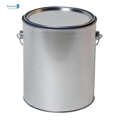 Thùng sơn kim loại rỗng 1 gallon Lọ sơn có nắp / Tay cầm bằng kim loại
