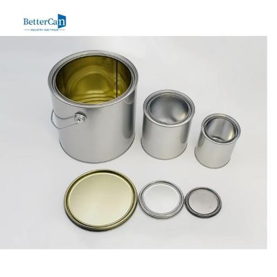 Kích thước 1/2 Pint Sơn kim loại rỗng có thể có nắp, thùng chứa sơn cho sơn còn sót lại
