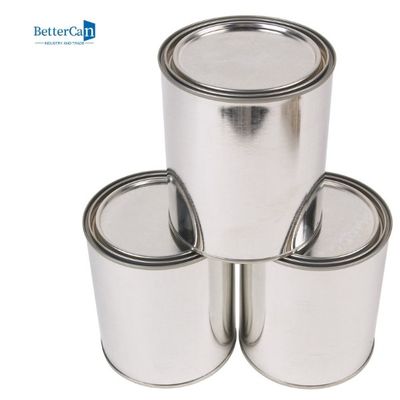 Kích thước 1/2 Pint Sơn kim loại rỗng có thể có nắp, thùng chứa sơn cho sơn còn sót lại