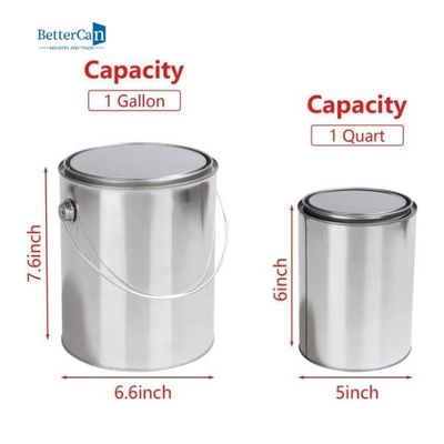 Lon sơn 1 lít lon tròn lon rỗng cho lớp phủ dung môi