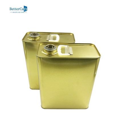 Dầu động cơ Hộp sơn rỗng Hộp sơn rỗng hình chữ nhật 1 gallon có nắp vặn áp suất