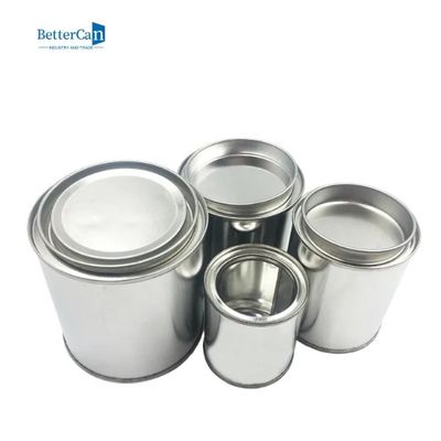 Kích thước 1/2 Pint Sơn kim loại rỗng có thể có nắp, thùng chứa sơn cho sơn còn sót lại