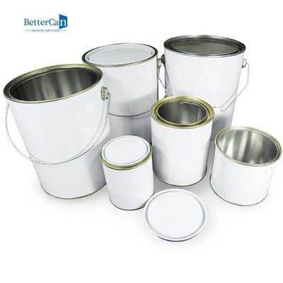 Lon sơn nhỏ không có nắp tròn Hộp sơn rỗng bằng kim loại có nắp đậy