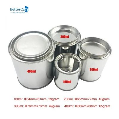 Lon sơn rỗng nhỏ Hộp thiếc 500ml Chống ăn mòn tròn có nắp đòn bẩy