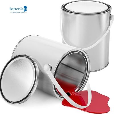 Thùng sơn rỗng tròn 5 lít Hộp sơn công nghiệp Thùng 1,3 gallon Thùng thiếc số lượng lớn