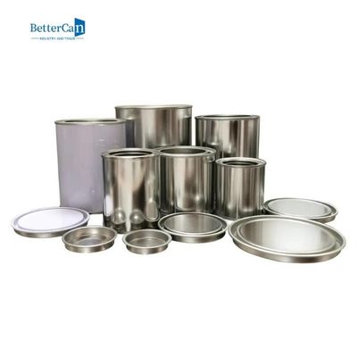 Lon sơn nhỏ không có nắp tròn Hộp sơn rỗng bằng kim loại có nắp đậy