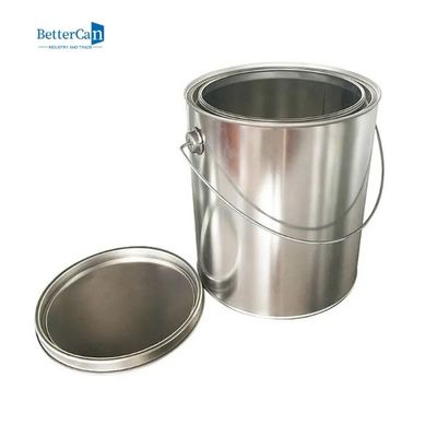 Thùng sơn kim loại rỗng 1 gallon Lọ sơn có nắp / Tay cầm bằng kim loại