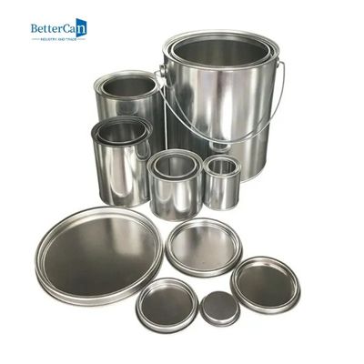 Lon sơn nhỏ không có nắp tròn Hộp sơn rỗng bằng kim loại có nắp đậy