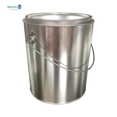 Lon sơn tròn Hộp thiếc Hộp đựng sơn 4L kim loại rỗng