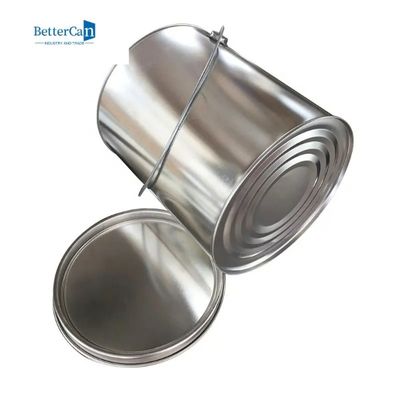 Lon sơn tròn Hộp thiếc Hộp đựng sơn 4L kim loại rỗng