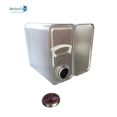 Nắp áp suất vuông Thiếc có thể 2L Vuông sơn rỗng Thiếc cho hóa chất pha loãng
