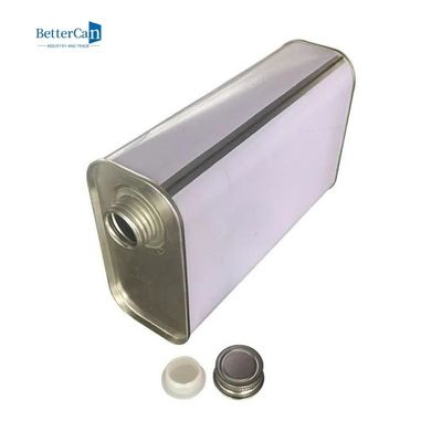 Hộp sơn Quart rỗng tùy chỉnh Hộp thiếc hình chữ nhật có nắp vặn ISO 9001