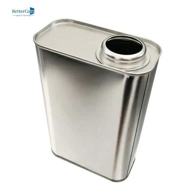 Hộp sơn Quart rỗng tùy chỉnh Hộp thiếc hình chữ nhật có nắp vặn ISO 9001