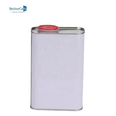Hộp thiếc vuông 1 Quart kim loại, Hộp sơn rỗng 1 gallon rỗng có nắp nhựa