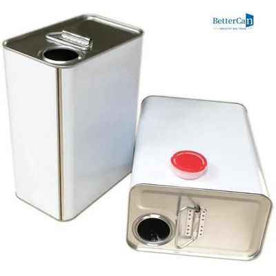 Hộp thiếc vuông 5L, lớp phủ kim loại có thể thiếc cho chất làm cứng