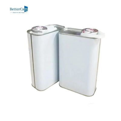 Hộp thiếc vuông 1 Quart kim loại, Hộp sơn rỗng 1 gallon rỗng có nắp nhựa