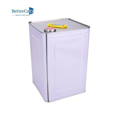 Thùng kim loại thiếc rỗng Thùng sơn vuông 20L có nắp kim loại