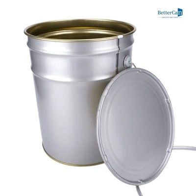Sơn trang trí kim loại có thể làm tròn thùng năm gallon có nắp đậy