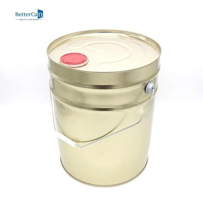 Thùng vàng 5 gallon rỗng, thùng thiếc tròn 20L