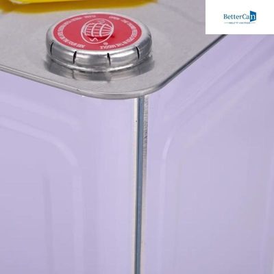 Thùng kim loại thiếc rỗng Thùng sơn vuông 20L có nắp kim loại