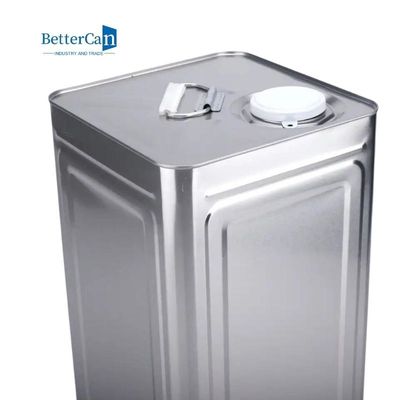 Thùng sơn màu bạc rỗng 18L 20L Thùng kim loại vuông 0,28mm-0,35mm
