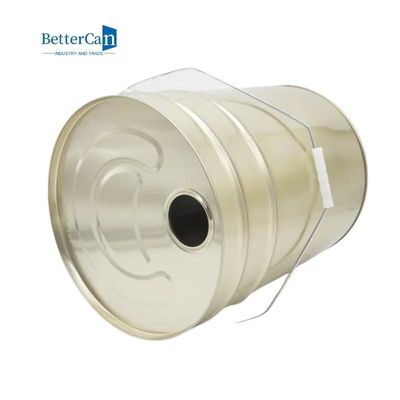 Thùng vàng 5 gallon rỗng, thùng thiếc tròn 20L
