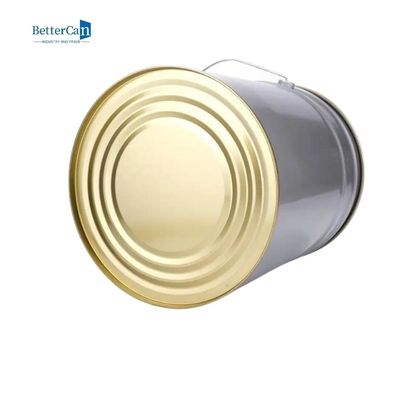 Sơn trang trí màu trắng có thể thùng kim loại 5 gallon có nắp ISO9001 được phê duyệt